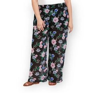 💙 Torrid Sheer Floral Festival Pants